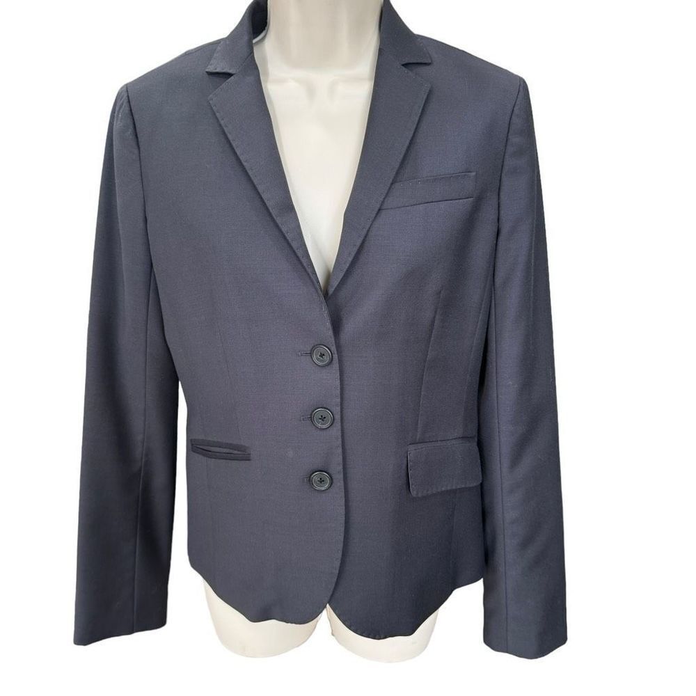 J. Crew Women’s 4 Super 120’s Gray Wool Suit Jacket‎ Blazer